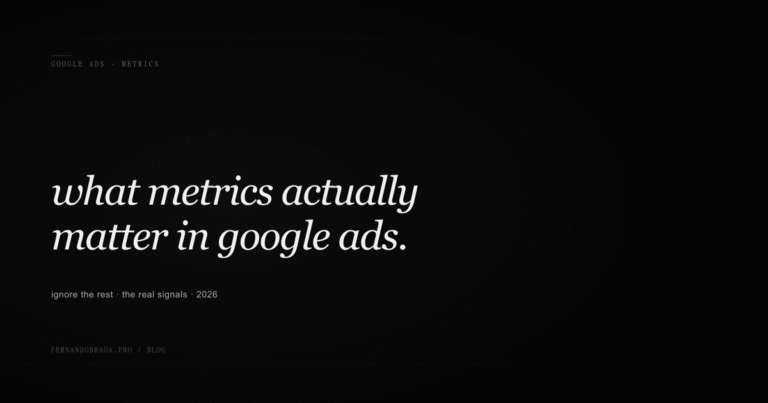 google ads metrics that actually matter for local businesses