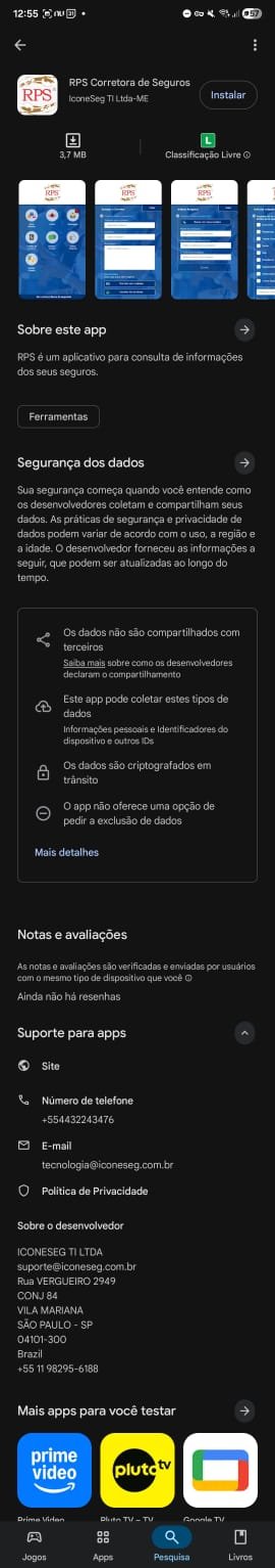 app da RPS Seguros na Play Store