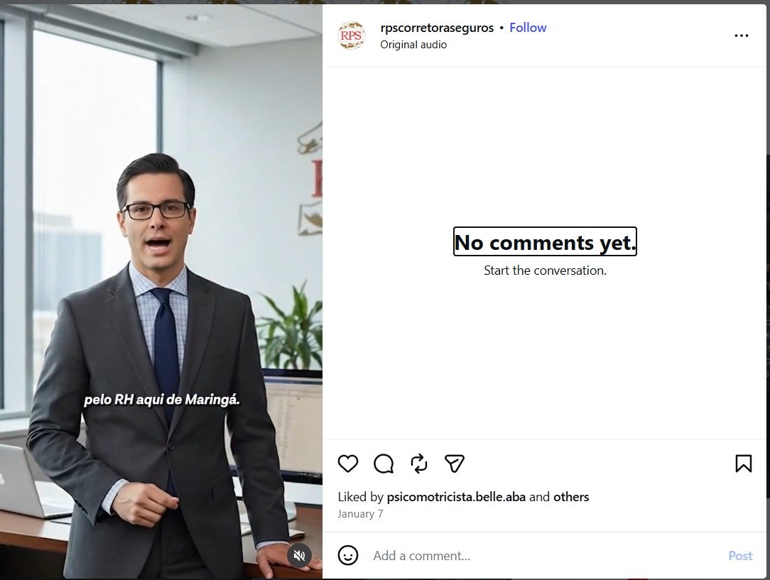 conteúdo do Instagram da RPS